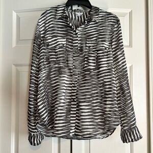 Zebra Pattern Blouse